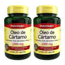 Kit 02 Óleo de Cartamo 1000mg Maxinutri com 60 Capsulas Kit 02 Óleo de Cartamo 1000mg Maxinutri com 60 Capsulas