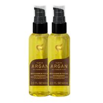 Kit 02 Óleo Reparador De Pontas Argan E Monoi Do Tahiti