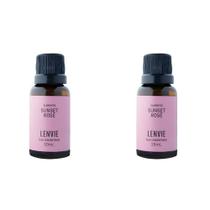 Kit 02 óleos Concentrado Sunset Rosé 20ml Lenvie Kit 02 óleos Concentrado Sunset Rosé 20ml Lenvie