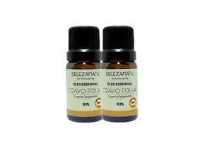 Kit 02 óleos essenciais belezanatu cravo folhas 10ml