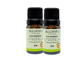 Kit 02 óleos essenciais de citronela 10ml belezanatu Kit 02 óleos essenciais de citronela 10ml belezanatu