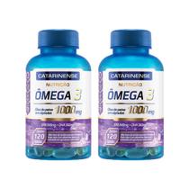 Kit 02 Ômega 3 120 Cápsulas 1000mg Catarinense Nutrição