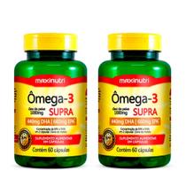 Kit 02 Ômega 3 Supra Óleo De Peixe 1000Mg 60 Caps Maxinutri