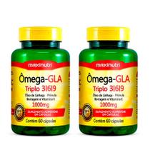 Kit 02 Omega GLA Triplo 3-6-9 60 Capsulas Loja Maxinutri
