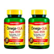 Kit 02 Ômega GLA Triplo 3-6-9 60 Capsulas Maxinutri