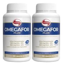 Kit 02 Omegafor Plus Ômega 3 120 Cápsulas Vitafor