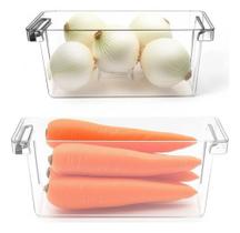 Kit 02 Organizadores Geladeira Armário 2,2l Verduras Frutas