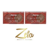 Kit 02 Paleta Duo Blush Matte E Iluminador Cor C - Dapop