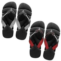 Kit 02 Pares De Chinelo Sandália Masculino Havainas Power De Borracha Macia Antiderrapante Com Tiras