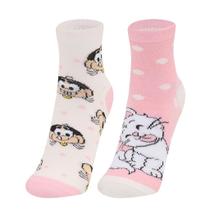 Kit 02 pares de meias Adulto 34 a 39 soquete Magali - Turma da Mônica