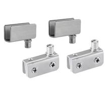 Kit 02 Pares Dobradiças P/ Porta de Vidro Vitrine 41X20 Kit 02 Pares Dobradiças P/ Porta de Vidro Vitrine 41X20