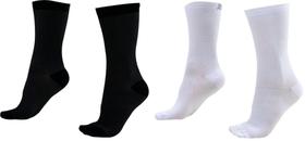 Kit 02 Pares Meia Corrida Ciclismo HUPI Carbono Preto e Branco Kit 02 Pares Meia Corrida Ciclismo HUPI Carbono Preto e Branco