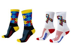 Kit 02 Pares Meia Corrida HUPI TEA Autismo 36-42 Kit 02 Pares Meia Corrida HUPI TEA Autismo 36-42