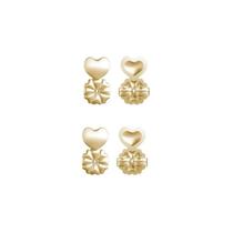 Kit 02 Pares Tarraxa Mágica Banhado Ouro 18K Kit 02 Pares Tarraxa Mágica Banhado Ouro 18K