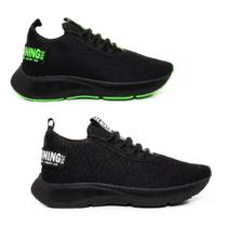 Kit 02 Pares Tênis para Academia Caminhada Esportivo Masculino BF Shoes