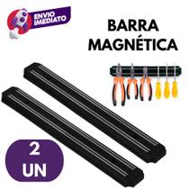 KIT 02 Pç Barra Magnética Imã Suporte Utensilios Organizador Facas Tesoura Ferramentas 50Cm