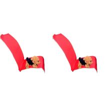 Kit 02 pçs Protetor de Banco Dianteiro Impermeavel Vermelho Kit 02 pçs Protetor de Banco Dianteiro Impermeavel Vermelho