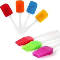 Kit 02 pçs Utensílios De Cozinha Espátula E Pincel De Silicone - PD-01