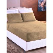Kit 02 Peças Lençol Solteiro + Fronha de Pelucia Plush Com Elastico Na Volta Toda Entrega Full