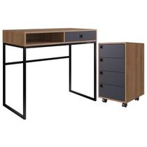 Kit 02 Peças Para Escritorio CF009 Grafite Mel PP Milani Store Kit 02 Peças Para Escritorio CF009 Grafite Mel PP Milani Store