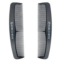 Kit 02 pentes masculino de cabelo e barba preto marco boni Kit 02 pentes masculino de cabelo e barba preto marco boni