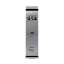 Kit 02 Perfumes Amakha Silver 15 Ml - Ideal Para Balada Kit 02 Perfumes Amakha Silver 15 Ml - Ideal Para Balada