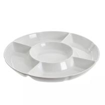 Kit 02 Petisqueira Melanina 5 Divisórias Festas Eventos 30cm