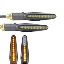 Kit 02 Piscas Slim Moto Seta Led Universal Sequencial