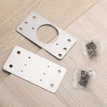 Kit 02 Placas De Reparo Para Consertar Dobradiça Armário Kit 02 Placas De Reparo Para Consertar Dobradiça Armário