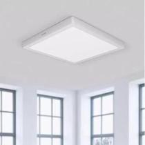 Kit 02 Plafon Led 42w Sobrepor 40x40 Quadrado Teto Bivolt Painel led Luz Fria Bivolt 110/220v Fácil instalação