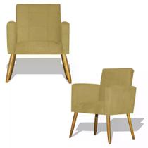 Kit 02 Poltrona Decorativa Nina Grafite Kit 02 Poltrona Decorativa Nina Grafite