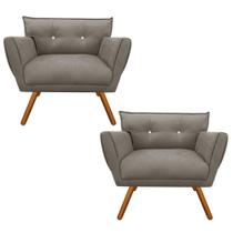 Kit 02 Poltronas Anitta Marrom Rato Com Strass Pés Palito Kit 02 Poltronas Anitta Marrom Rato Com Strass Pés Palito