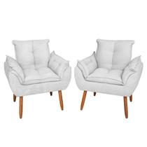 Kit 02 Poltronas Cadeiras Orgânicas Decorativa Blouclê Kit 02 Poltronas Cadeiras Orgânicas Decorativa Blouclê