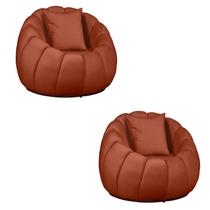 Kit 02 Poltronas Concha Almofada Base Arco Giratória Veludo