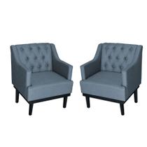 Kit 02 Poltronas Decorativa Clássica Tecido Linho Cores Variadas - Ds Estofados Kit 02 Poltronas Decorativa Clássica Tecido Linho Cores Variadas - Ds Estofados