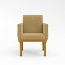 Kit 02 Poltronas Decorativa Reforçada - Balaqui Decor Capuccino