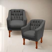 Kit 02 Poltronas Decorativa Resistente Grécia - Dritex