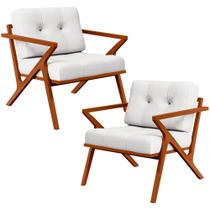 Kit 02 Poltronas Decorativas Com Cintas De Corano Laís B04 Facto Branco - Lyam Decor Kit 02 Poltronas Decorativas Com Cintas De Corano Laís B04 Facto Branco - Lyam Decor