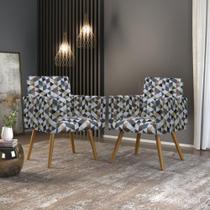 Kit 02 Poltronas Decorativas Sala Oferta Estampada Kit 02 Poltronas Decorativas Sala Oferta Estampada