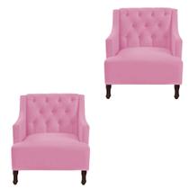 Kit 02 Poltronas Genesis Rosa Kit 02 Poltronas Genesis Rosa