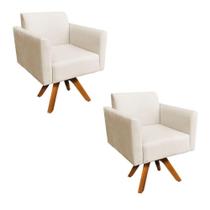 Kit 02 Poltronas Marisa Bege Kit 02 Poltronas Marisa Bege