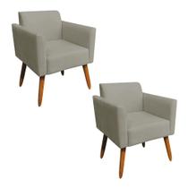 Kit 02 Poltronas Marisa Marrom Rato Kit 02 Poltronas Marisa Marrom Rato