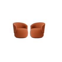Kit 02 Poltronas Orgânica Decorativa Beatriz Boucle Terracota - Montanaris Decor Kit 02 Poltronas Orgânica Decorativa Beatriz Boucle Terracota - Montanaris Decor
