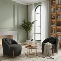 Kit 02 Poltronas Orgânicas Curvas Amsterdã Boucle - Montanari's Decor Kit 02 Poltronas Orgânicas Curvas Amsterdã Boucle - Montanari's Decor