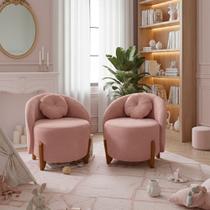 Kit 02 Poltronas Orgânicas Curvas Amsterdã Boucle - Montanari's Decor Kit 02 Poltronas Orgânicas Curvas Amsterdã Boucle - Montanari's Decor