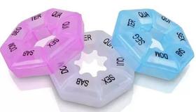 Kit 02 Porta Comprimido Semanal com 7 Compartimentos