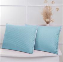 Kit 02 Porta Travesseiro Matelado 400 Fios 70cm x 50cm Cores Lisas
