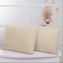 Kit 02 Porta Travesseiro Matelado 400 Fios 70cm x 50cm Cores Lisas