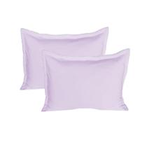 Kit 02 Porta Travesseiros 50x70 Cm em Malha 100% Algodão Lilás Arrumadinho Enxovais