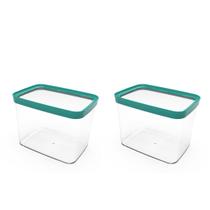 Kit 02 Potes Herméticos Para Mantimentos P/ Arroz Feijao 4l